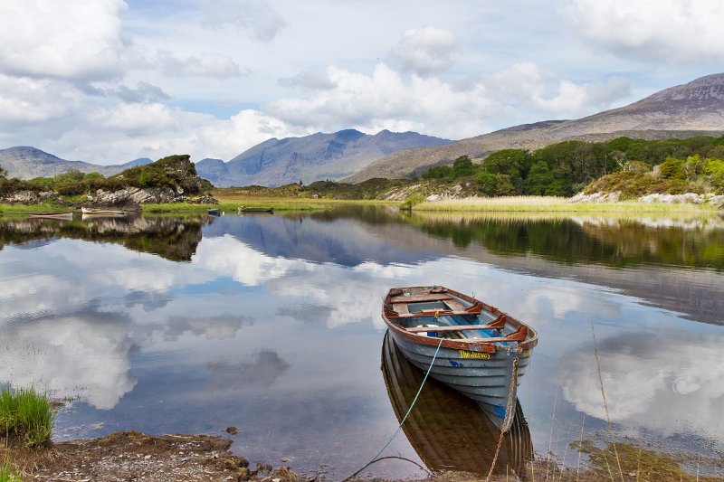 Five boats in tranquil water near Moll's Gap.jpg